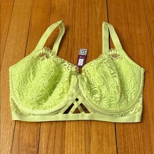 Adore Me Lemon Lace Bra